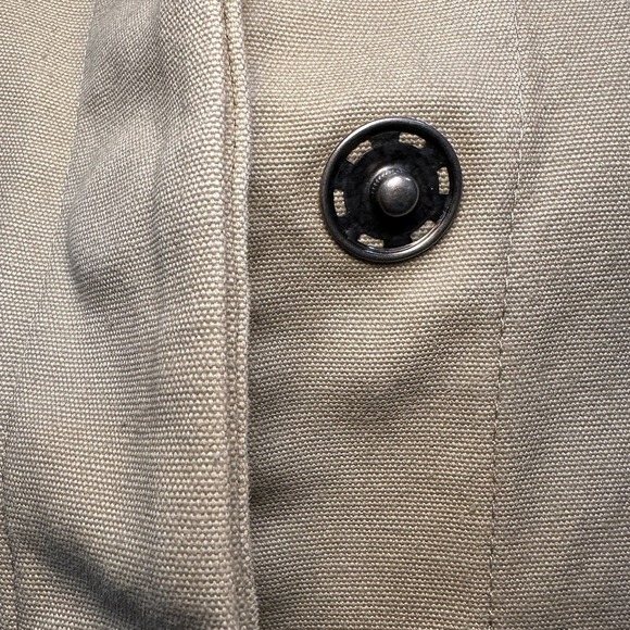 Gap Log Jacket Trench Coat Women's Size XS Khaki Vintage 90's Pockets Button Up - Picture 3 of 11